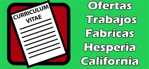 Trabajos en hesperia ca. Things To Know About Trabajos en hesperia ca. 